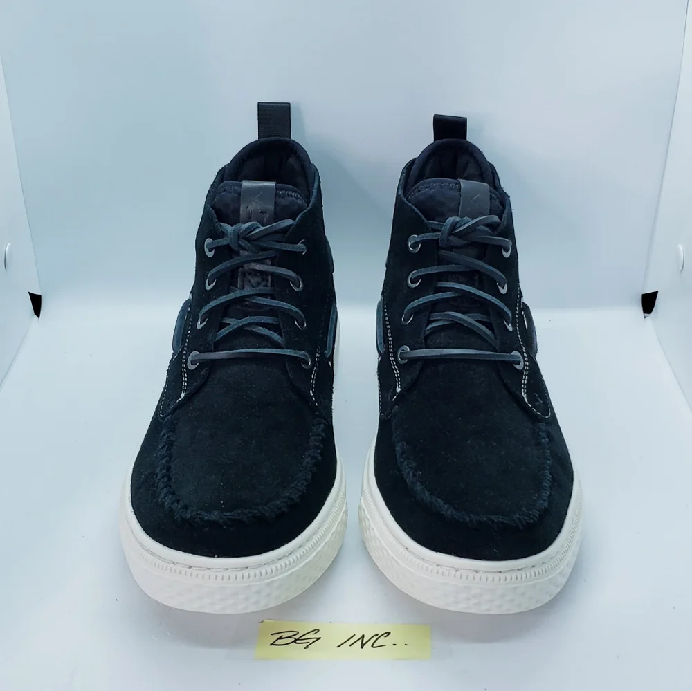 Polo Ralph Lauren Chukka 100 Black Suede Sneaker Boots Mens sz 8.5 NEW MSRP $150